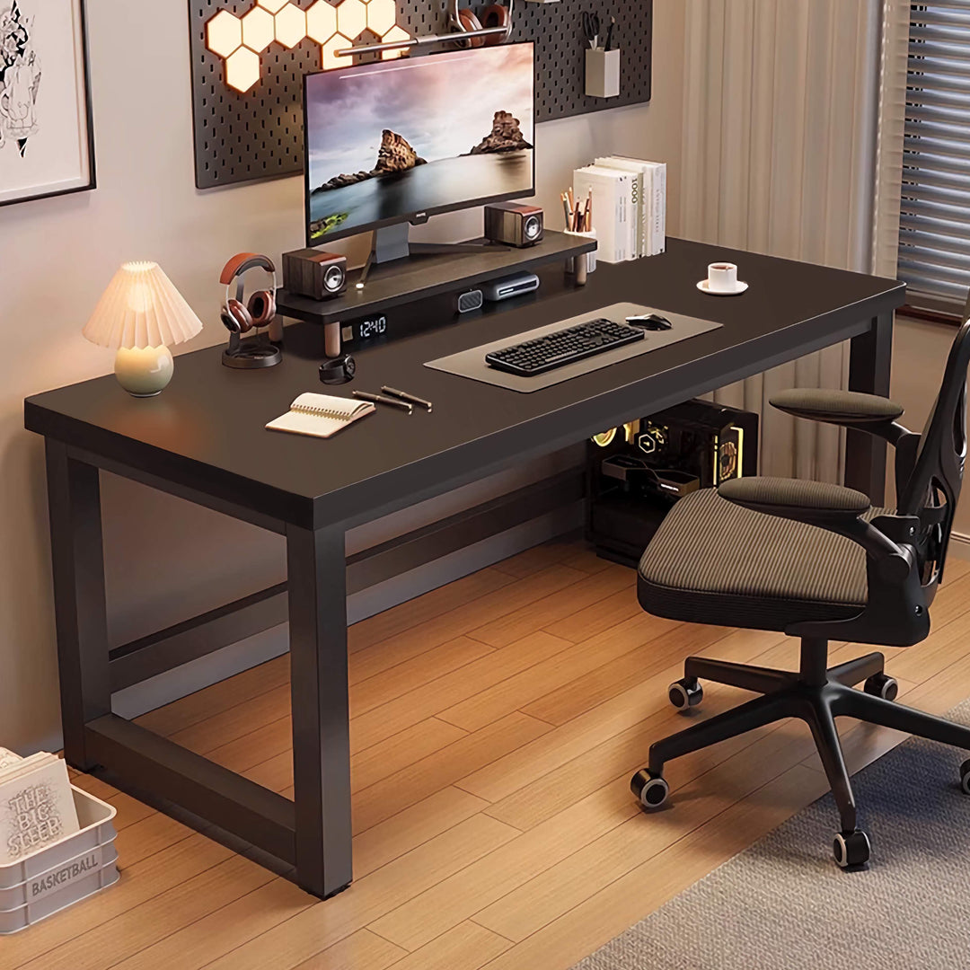 Black Wooden Office Desk Simple Computer Table