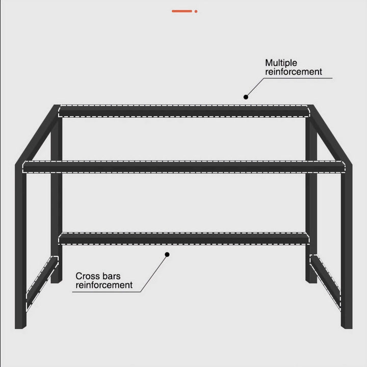 Black Wooden Office Desk Simple Computer Table