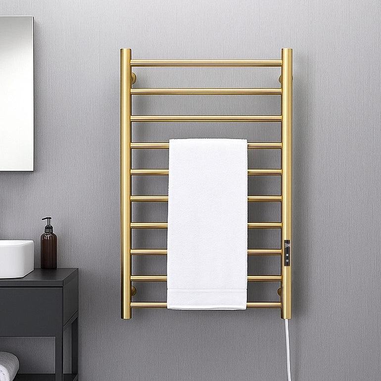 Golden Multi-Tier Towel Warmer Modern Heated Towel Holder