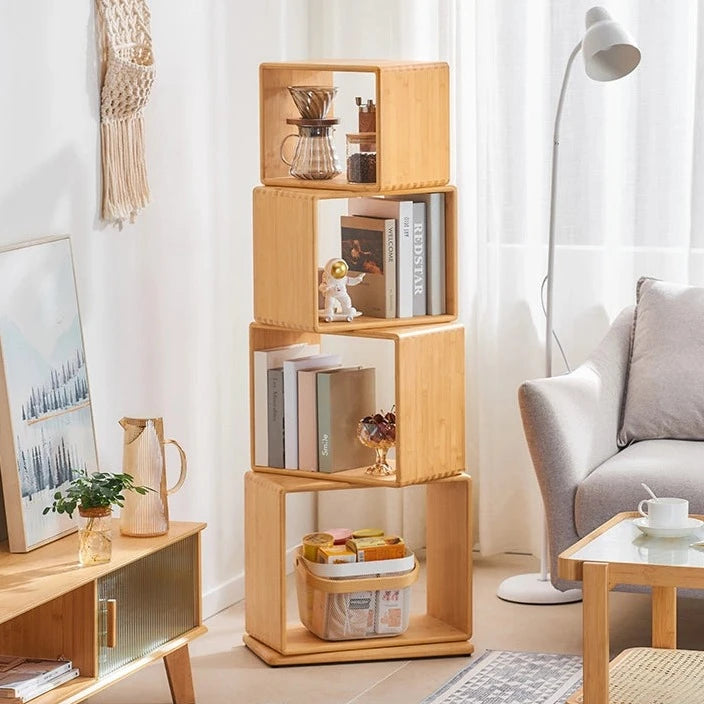 Individually Rotating Bookcase Revolving Display Rack – Zwob