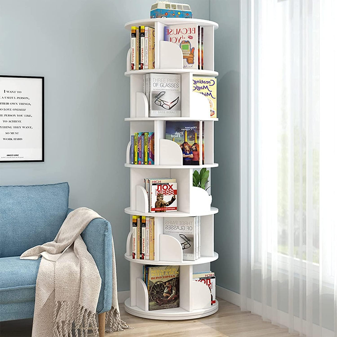 Rotating Bookshelf 360 Degree Revolving Bookcase