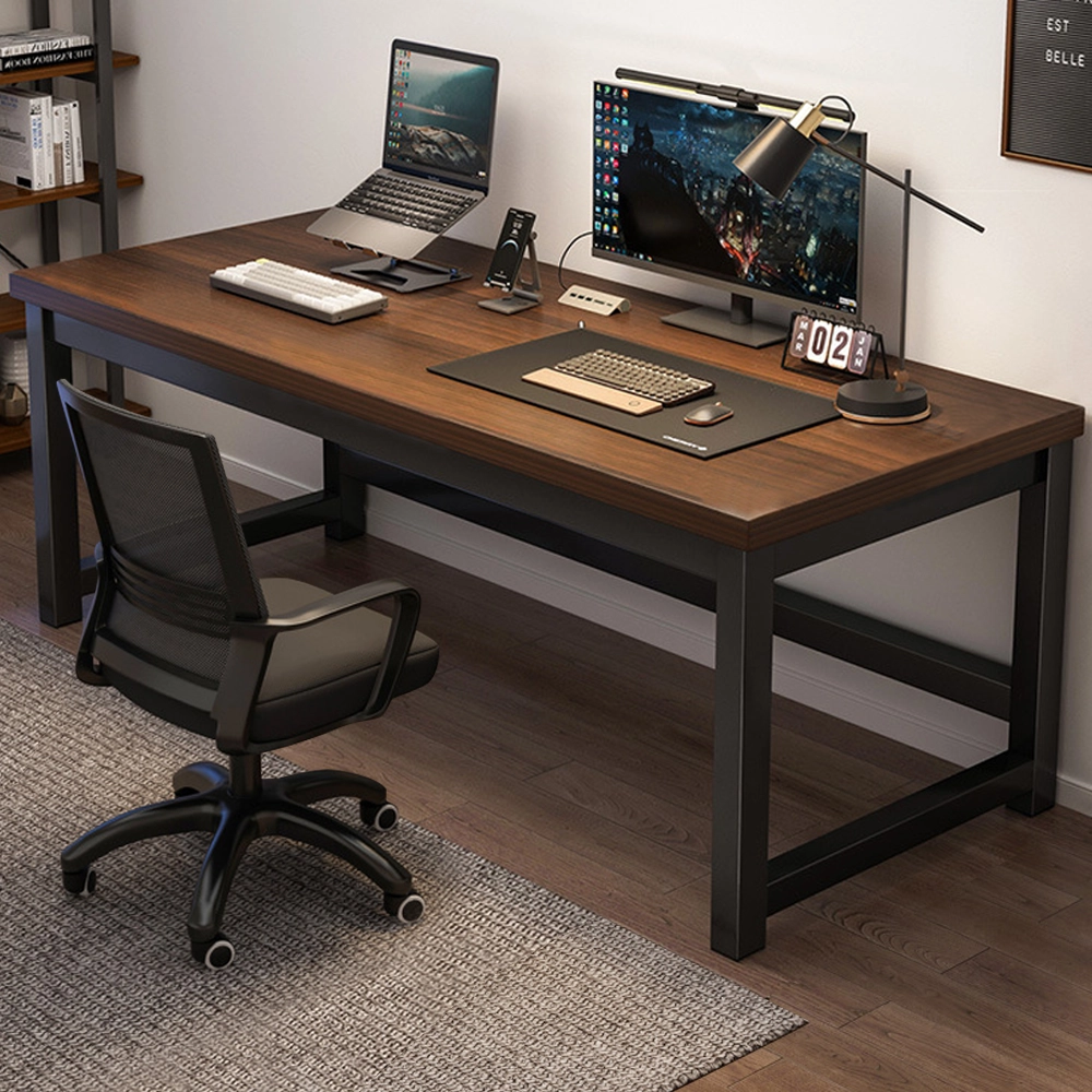 Simple Wooden Office Desk Wooden Office Table With Iron Legs And