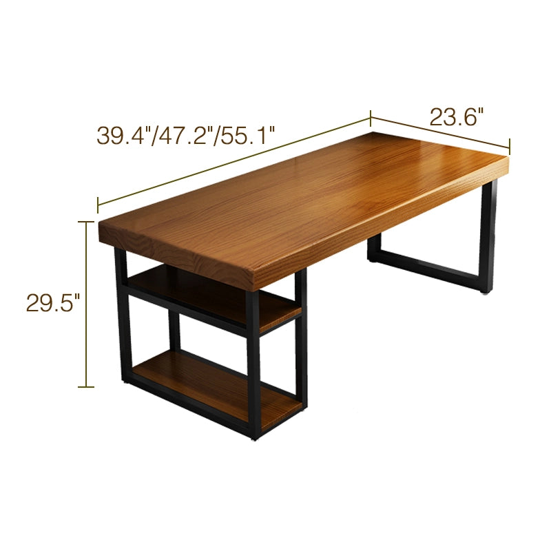 Vintage Wooden Office Desk Computer Table with Drawer