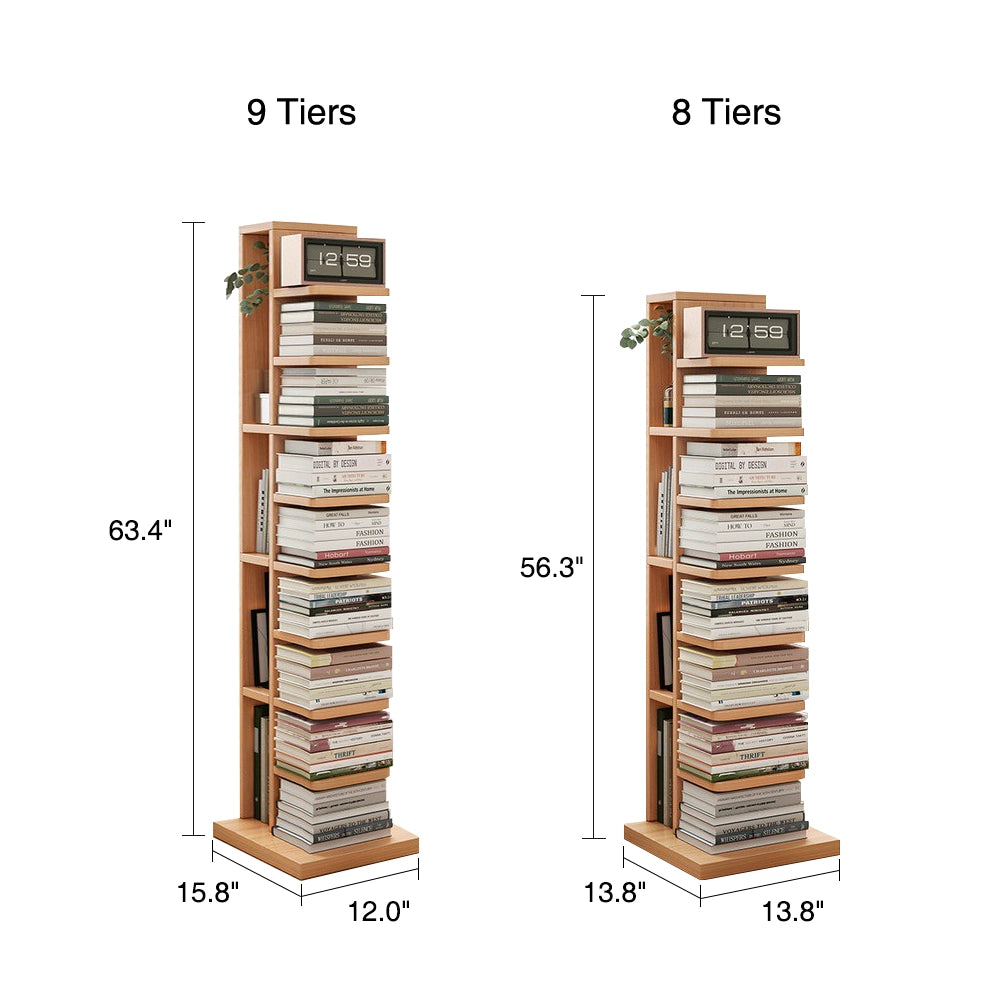 Modern Vertical Invisible Bookshelf Closed Back Bookcase zwob