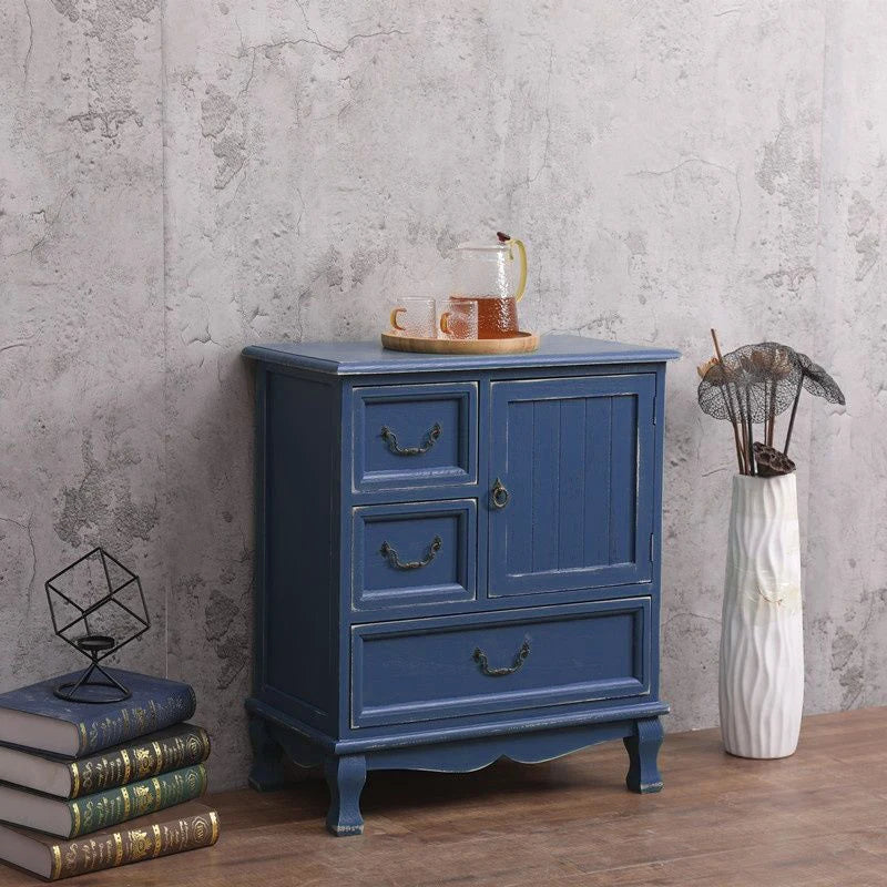 Vintage Rustic Storage Sofa Cabinet Nightstand