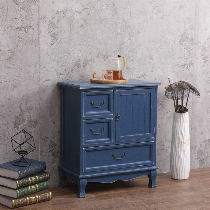 Vintage Rustic Storage Sofa Cabinet Nightstand