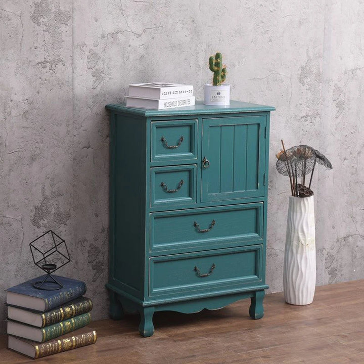 Vintage Rustic Storage Sofa Cabinet Nightstand