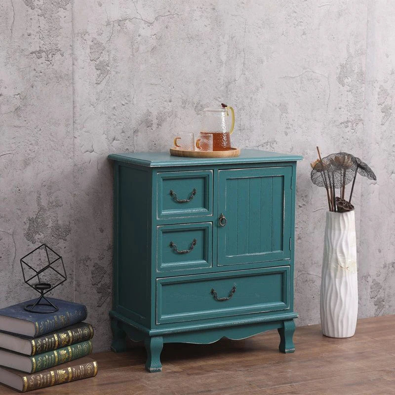Vintage Rustic Storage Sofa Cabinet Nightstand