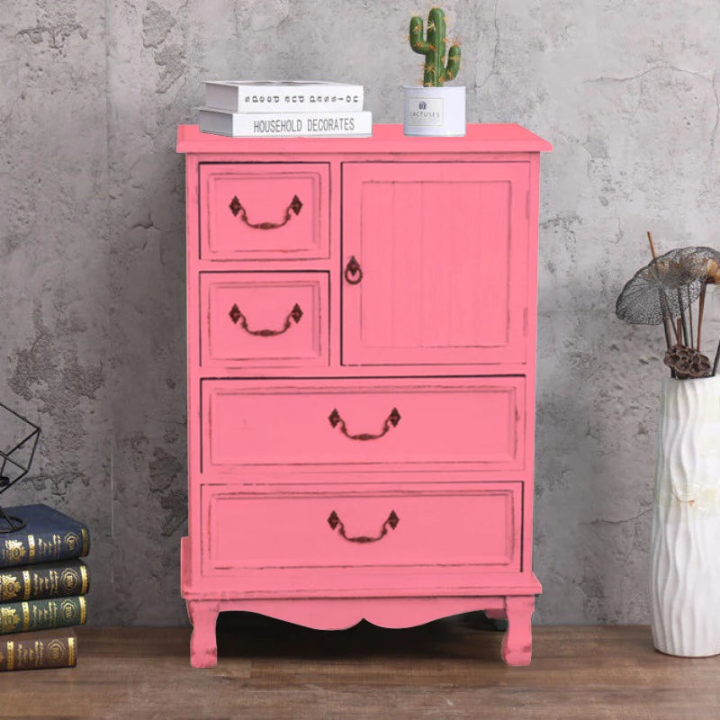 Vintage Rustic Storage Sofa Cabinet Nightstand