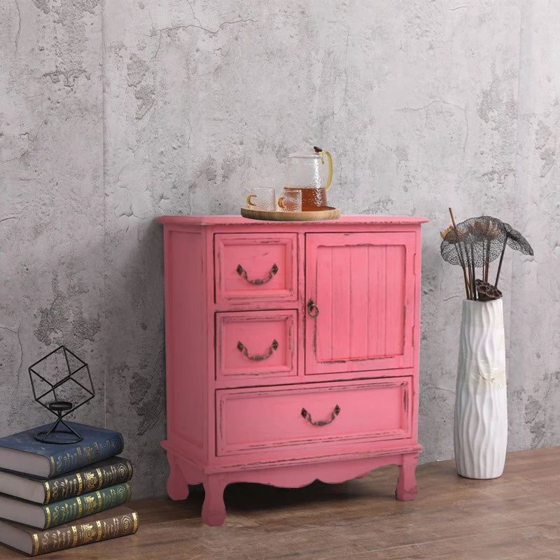 Vintage Rustic Storage Sofa Cabinet Nightstand