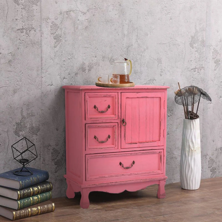 Vintage Rustic Storage Sofa Cabinet Nightstand