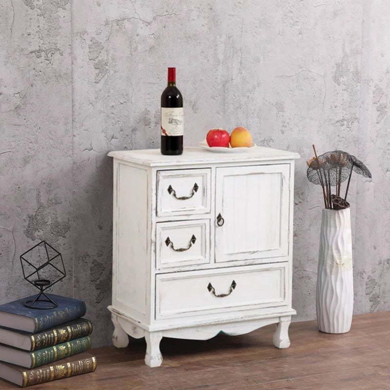 Vintage Rustic Storage Sofa Cabinet Nightstand