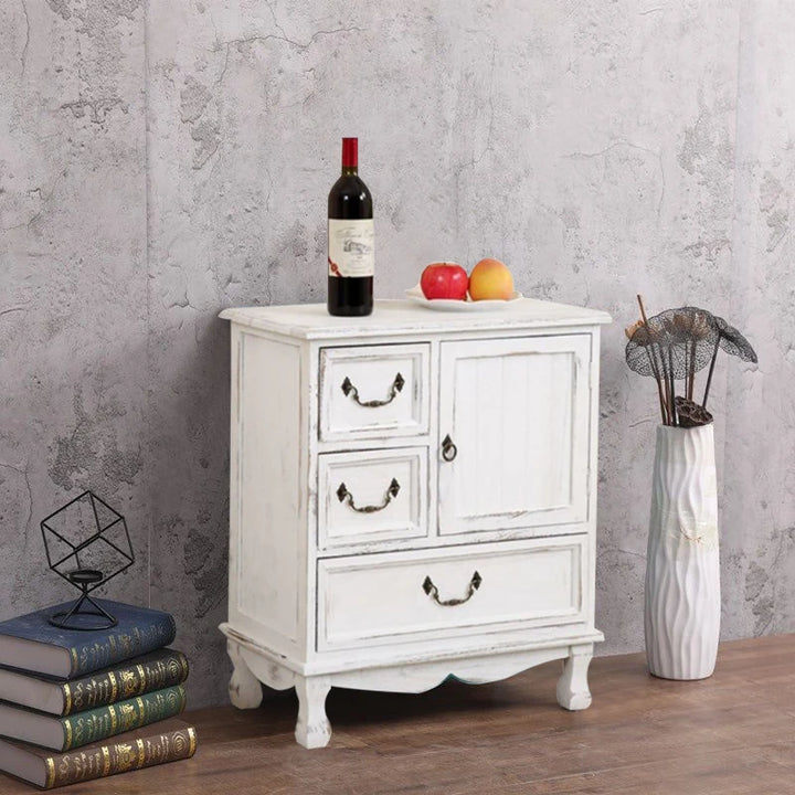 Vintage Rustic Storage Sofa Cabinet Nightstand