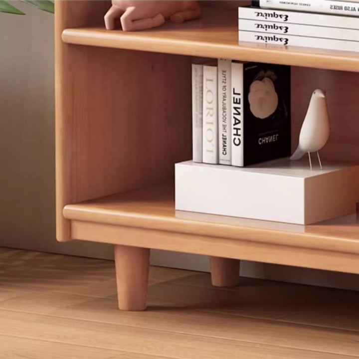 Solid Wood Freestanding Bookcase Nursery Kids Bookshelf