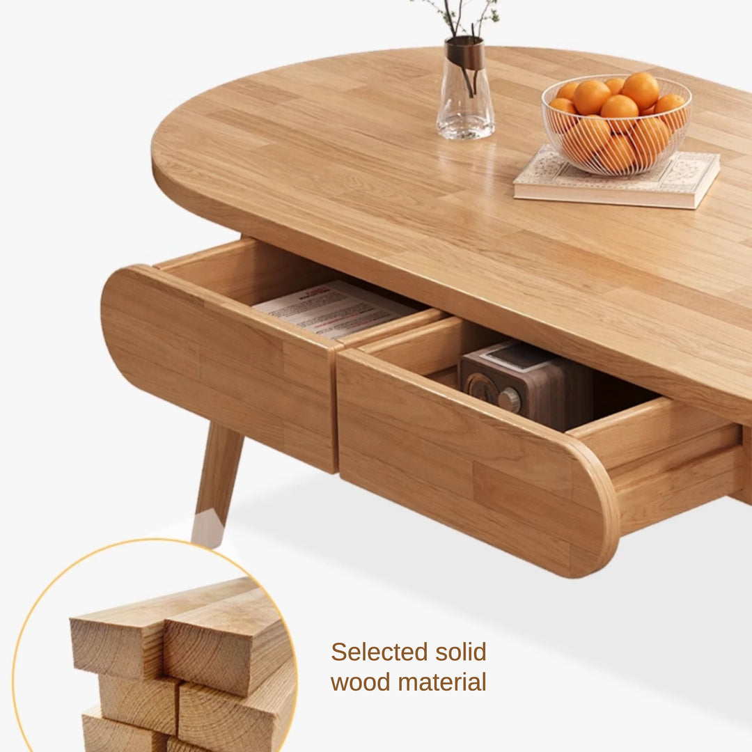 Solid Wood Coffee Tables With Drawers