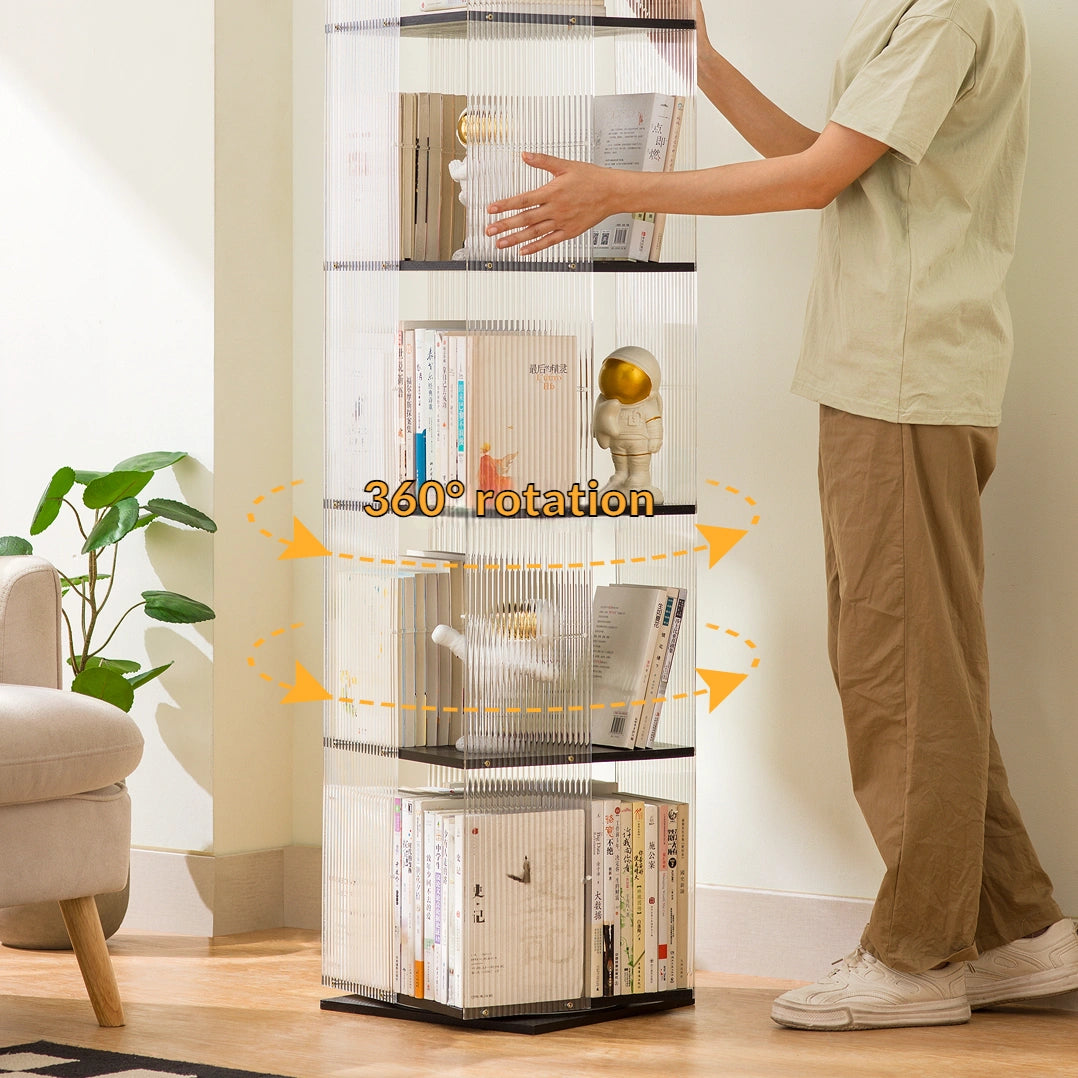 360-Degree Rotating Bookshelf Vertical Display Rack – Zwob
