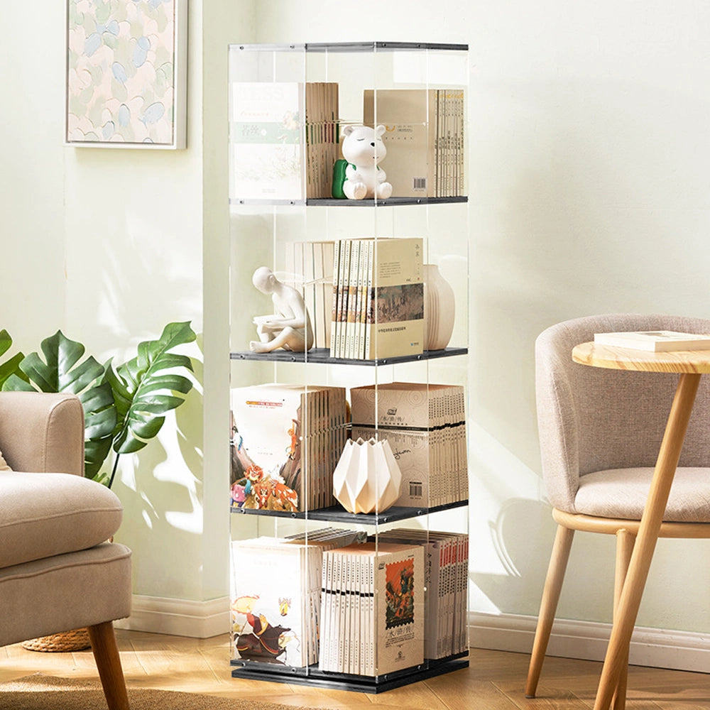 360-Degree Rotating Bookshelf Vertical Display Rack – Zwob