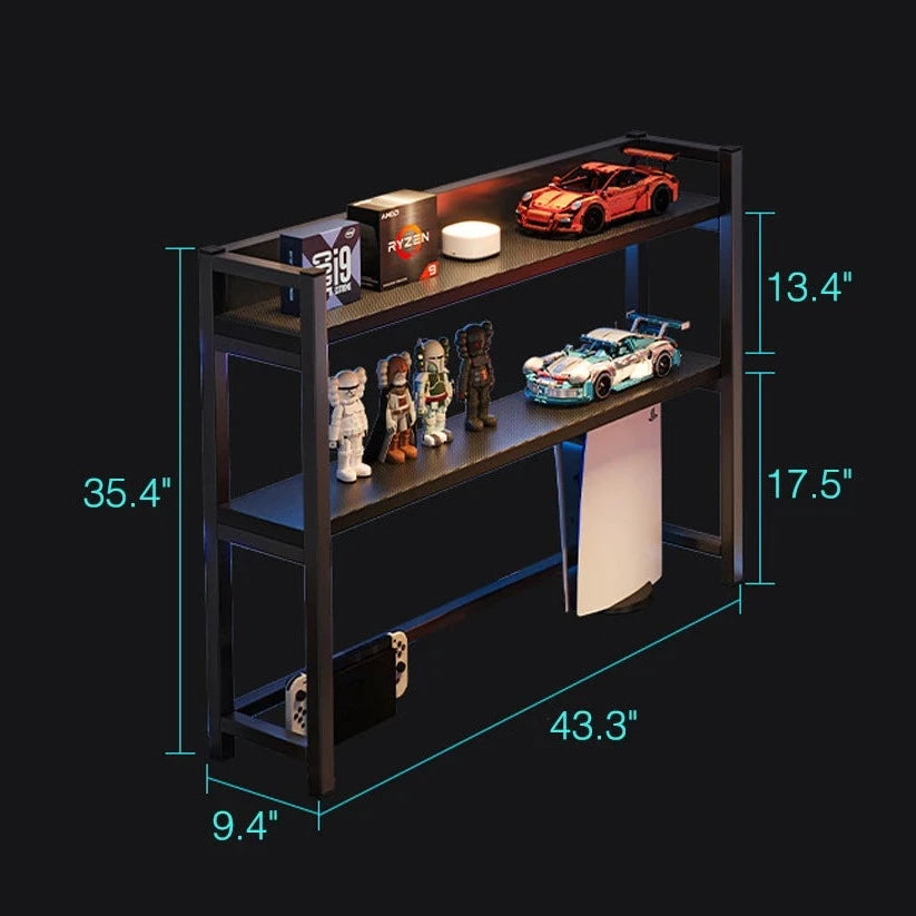 L-Shaped Gaming Desk Computer Desk with Shelf